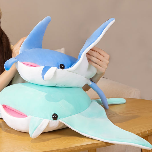 1pc, Batfish Devil Fish Doll Plush Toy, Soft Plush Toy, Plush Pillow, Hugging Pillow, Toys For Kids, Gift For Kids, Birthday Gift, Home/Room/Bed/Sofa/Car Decor