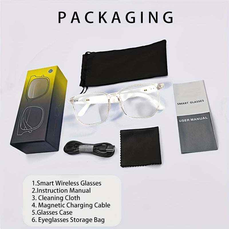 [نظارات ذكية جديدة] نظارات ذكية: نظارات رياضية خارجية جديدة لالتقاط الصور | موسيقى ومكالمات، خفيفة الوزن، تصوير عن بُعد، ميكروفون مدمج ومكبر صوت، خاصية تقليل الضوضاء، تعمل باللمس ومساعد صوتي بالذكاء الاصطناعي، متوافقة مع بروتوكول الإنترنت.