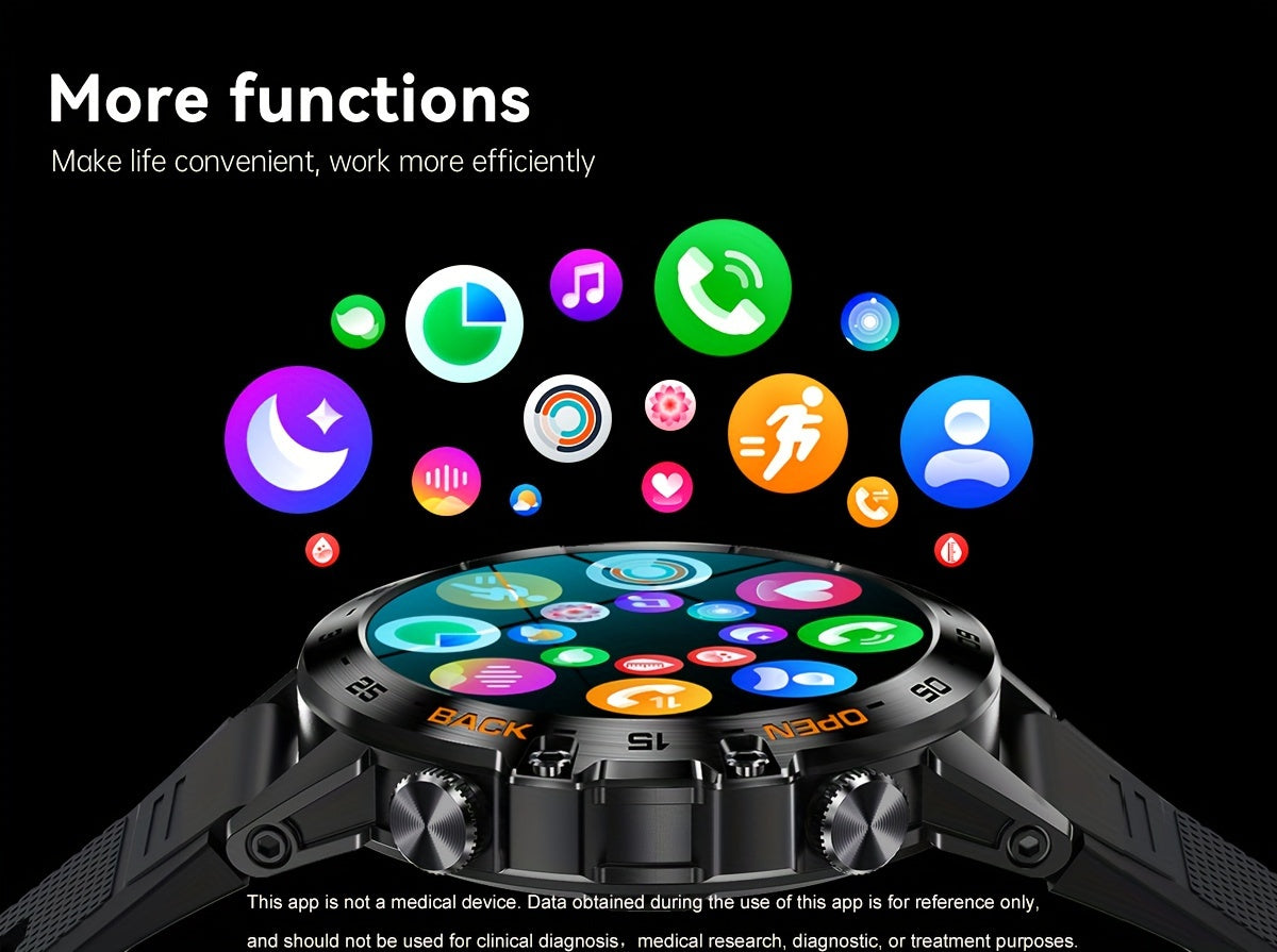 LIGE HD Smart Watch - Stylish Wrist Watches for Women Men with Wireless Call, 1.39" High-Definition Display, Multi-Sports Modes, Information Alerts, Sedentary Reminders, Music Control, Sports Pedometer, and Heart Rate Monitor