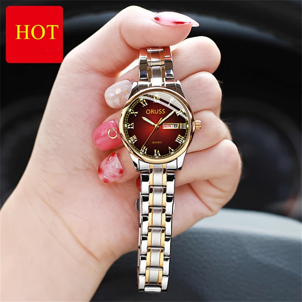 Classic Personality Retro Women's Watches Durable Double Calendar High-end Fashion And Gentle Generous Woman Watch