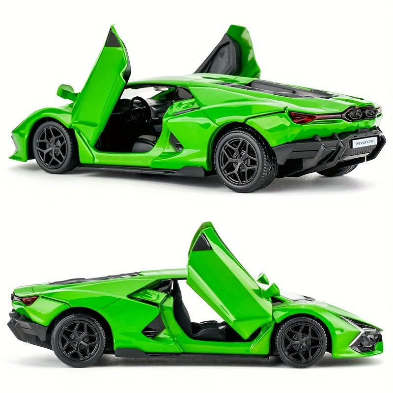 RMZ CITY 1:36 Diecast Model Cars Alloy Toy CarLamborghini Revington Alloy Toy Vehicle, Openable Doors, Pull Back Car, Toys for Kids, Adults, Metal Crafts for Boyfriend, Young People Gift