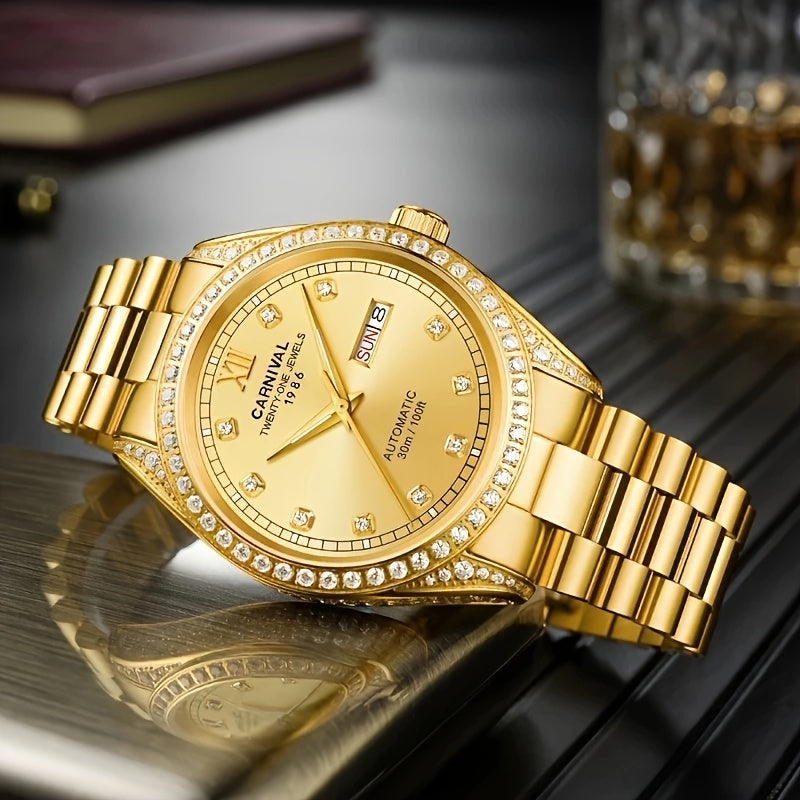 Fiesta watches, men's mechanical watches, Japanese movements, trendy authentic men's watches, hollowed-out watches, holiday gifts