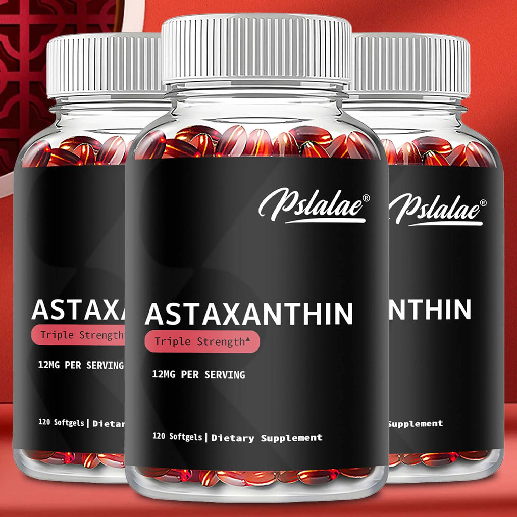 Astaxanthin Health Supplement 120 Capsules Cardiovascular Support Metabolism Boost Eye Joint Skin Health Beauty & Health Care