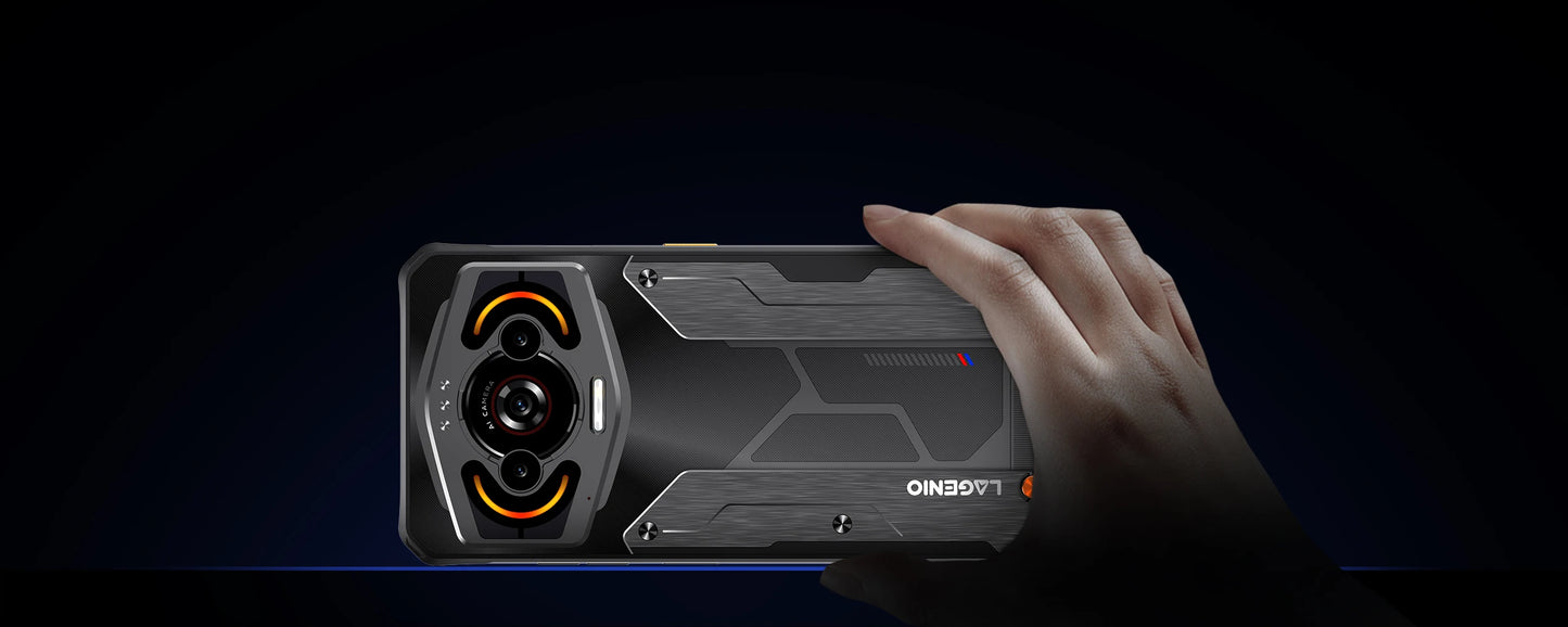 هاتف LAGENIO Panther 1 الذكي المتين بنظام Android 15 4GB+128GB هاتف محمول 13MP 5150mAh 18W 6.7 "HD هاتف محمول فائق النحافة 4G NFC