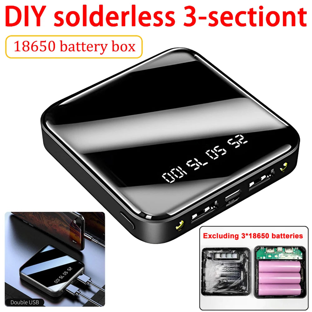 Type-C 3*18650 Battery Holder Power Bank Battery Box Mobile Phone Charger DIY Shell Case Charging Storage Case For SmartPhones