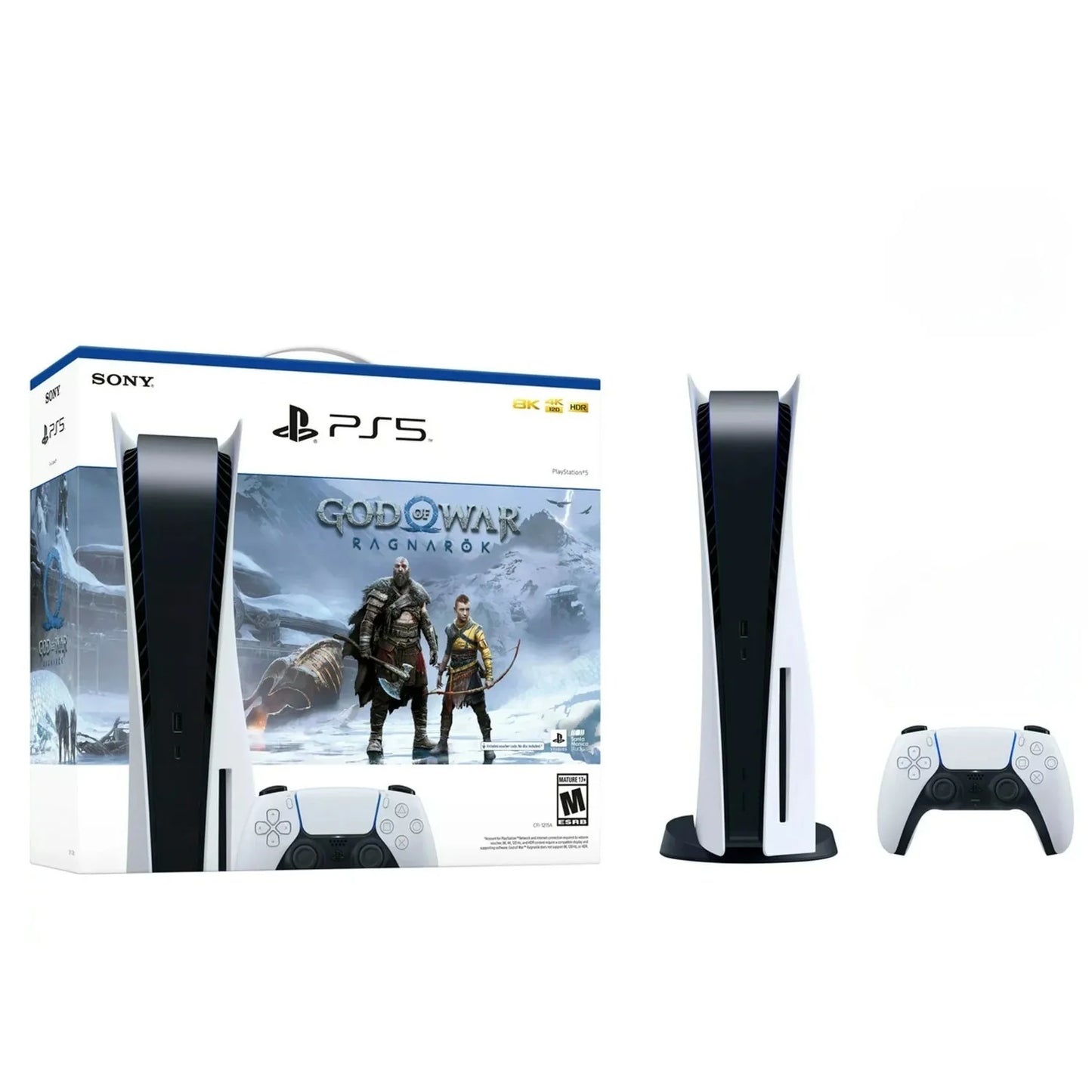 PlayStation 5 Console – God of War Ragnarök Bundle Disc White