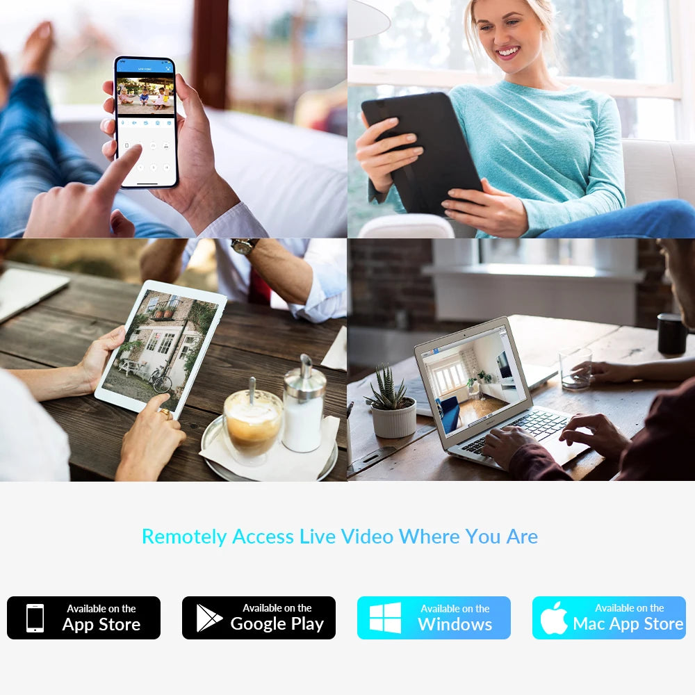 8MP 4K IP Camera WiFi PTZ Security Surveillance Camera 5MP Wi-Fi 4X Digital Zoom Color Night Vision 4MP CamHi CamHipro IP Camara