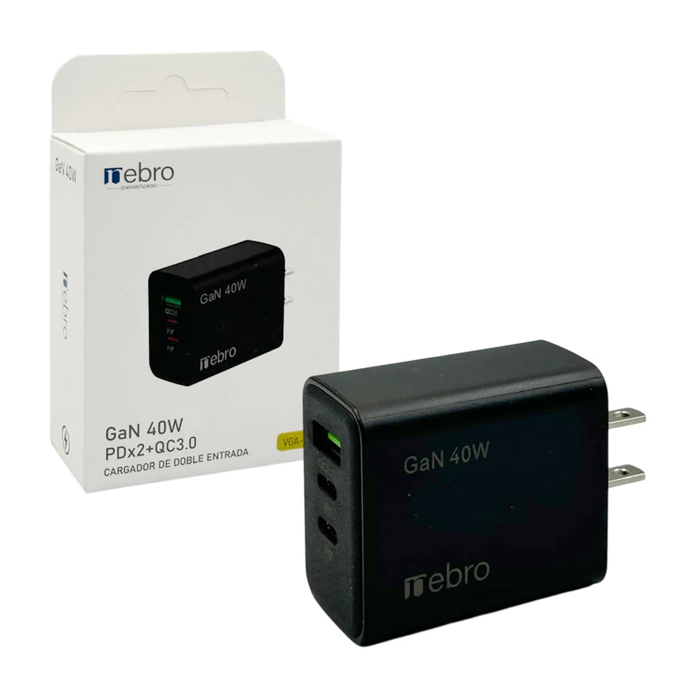 مكعب شحن USB-C USB بقوة 40 وات بشاشة رقمية 360033 مخرج 5 فولت/2.4 أمبير للهواتف التي تعمل بنظام Android، حماية من ماس كهربائي، الاتحاد الأوروبي، الولايات المتحدة، المملكة المتحدة، 20 فولت