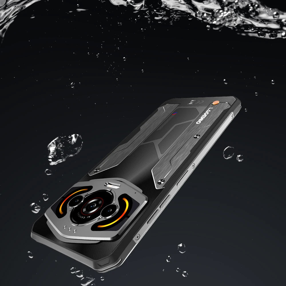 هاتف LAGENIO Panther 1 الذكي المتين بنظام Android 15 4GB+128GB هاتف محمول 13MP 5150mAh 18W 6.7 "HD هاتف محمول فائق النحافة 4G NFC