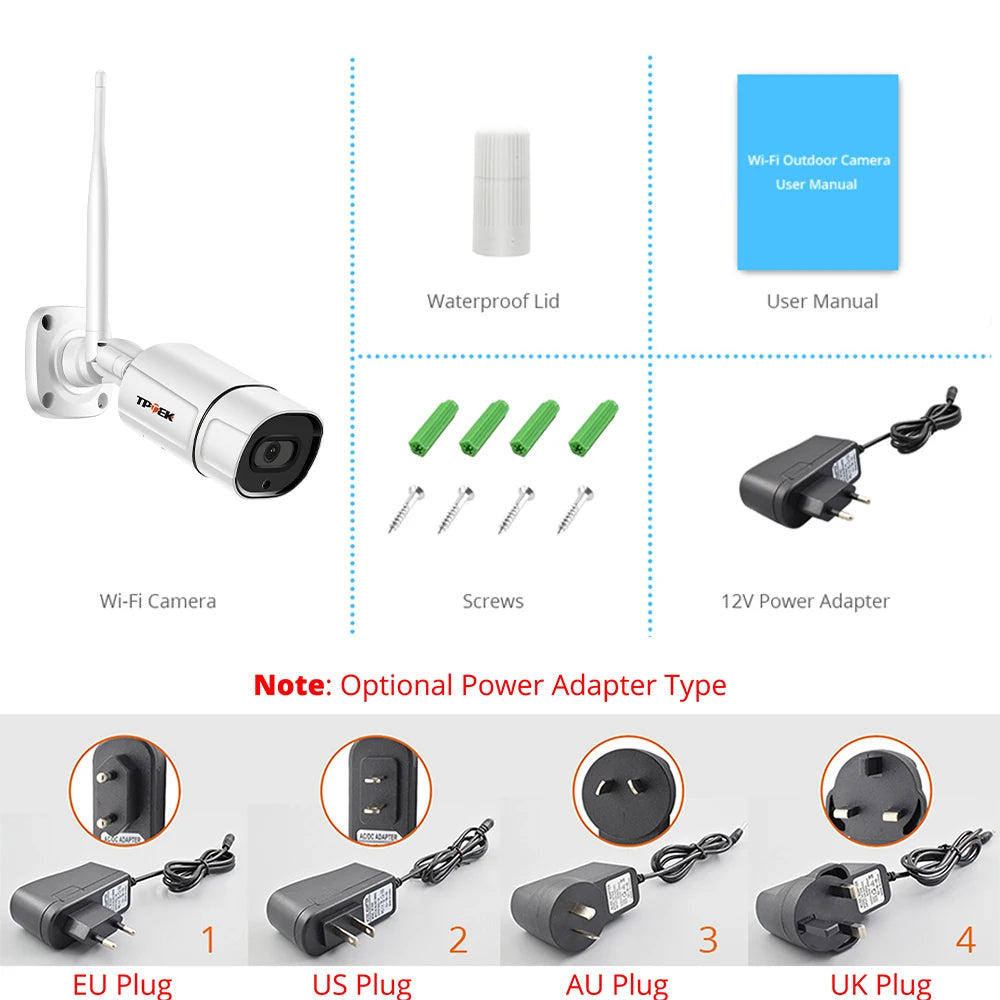5MP IP Camera Outdoor WiFi Camera Wireless Surveillance 1080P Video Home Security Wi Fi Camara Two-Way Audio CamHi CamHipro Cam
