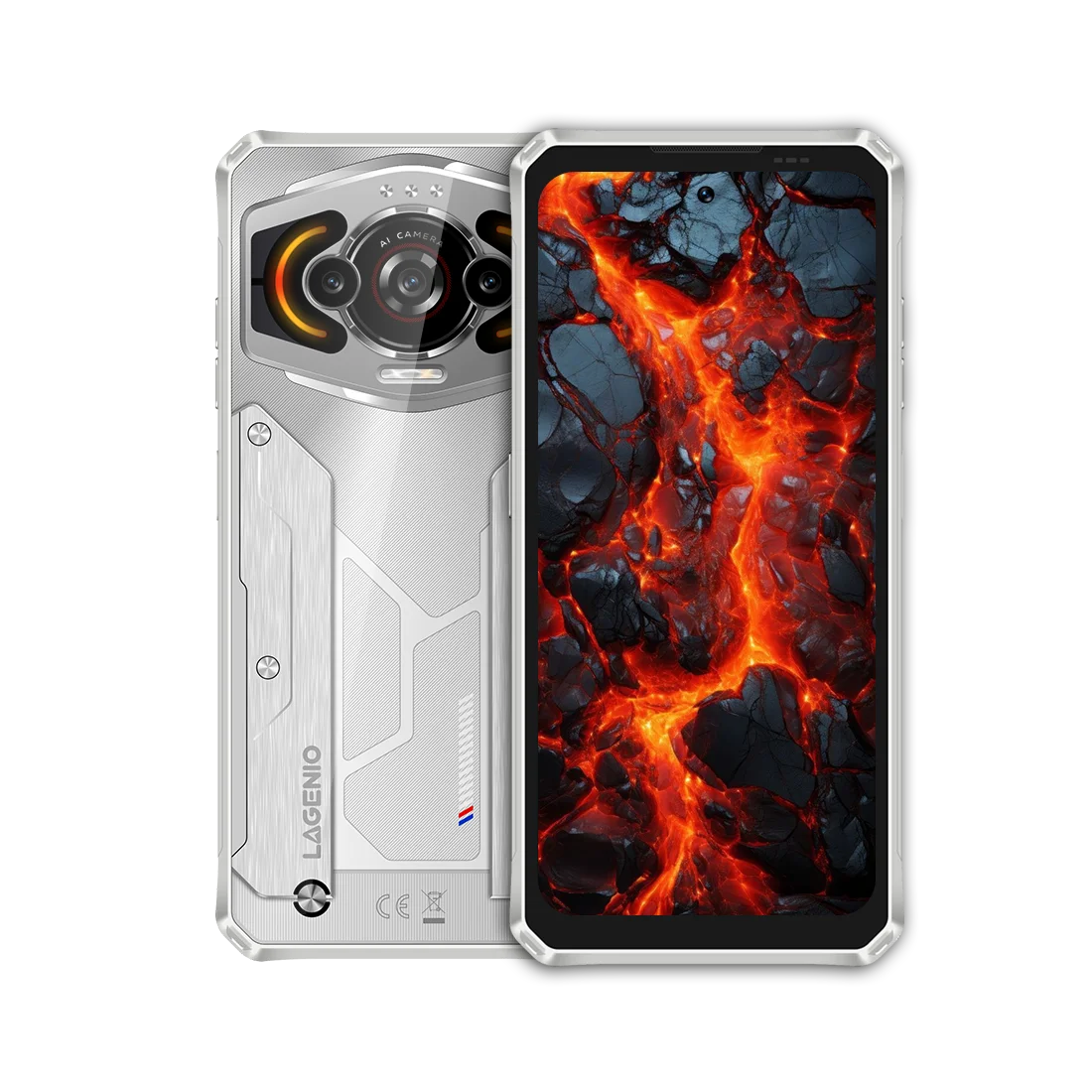 LAGENIO Panther 1 Rugged Smartphone Android 15 4GB+128GB Mobile Phone 13MP 5150mAh 18W 6.7 " HD Ultra-thin  4G Cellphone NFC