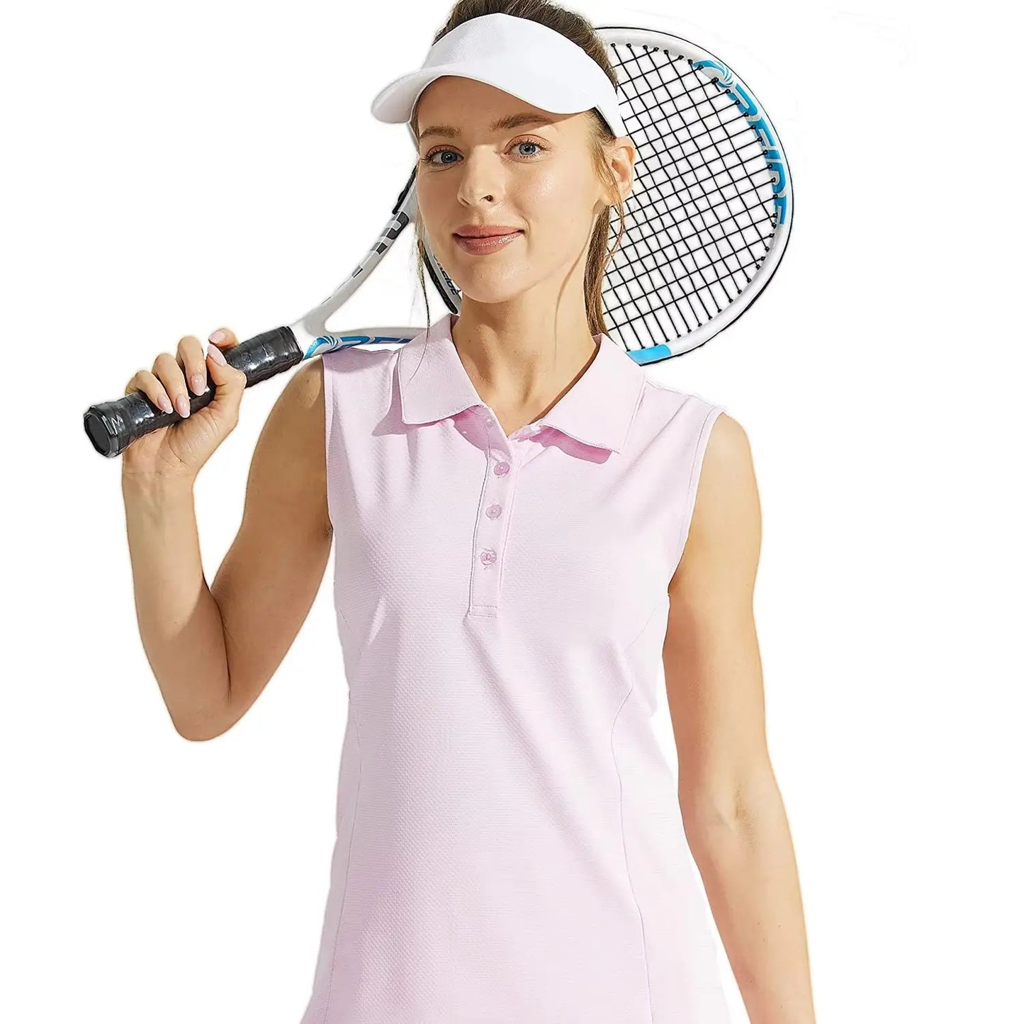 Women's outdoor sports vest, fashionable sleeveless polo shirt, casual sports top