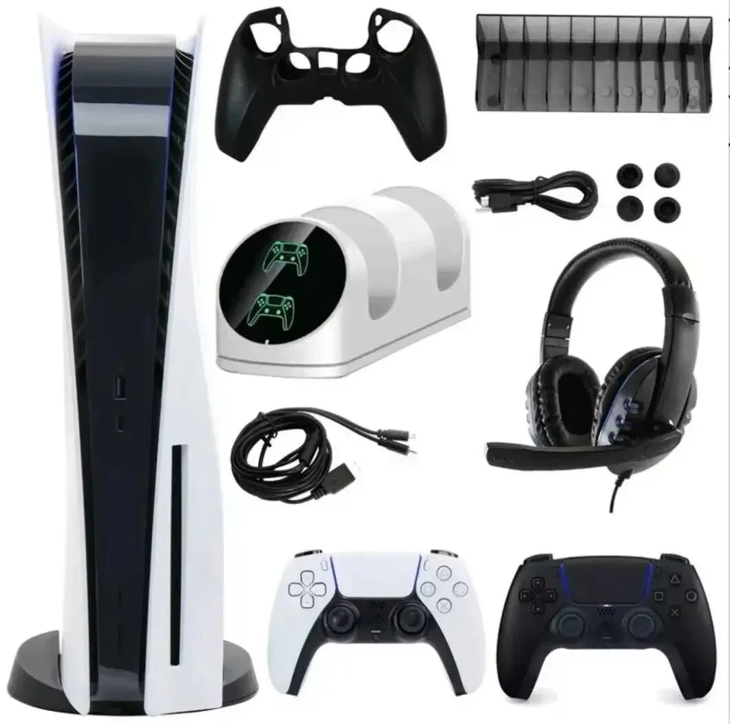 HOT Sales PLAYSTATIONS5 DISC VERSION PS5 1TB DISC EDITIONPS5 Console 825GB ( Latest Edition ) + 2 Controllers and 10 Games $300 SwiftNest