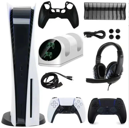 HOT Sales PLAYSTATIONS5 DISC VERSION PS5 1TB DISC EDITIONPS5 Console 825GB ( Latest Edition ) + 2 Controllers and 10 Games $300 SwiftNest