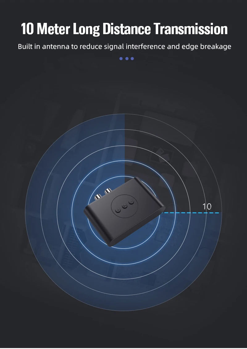 Bluetooth 5.0 Audio Receiver NFC U Disk RCA 3.5mm AUX USB Stereo Music Wireless Adapter With Mic For Car Kit Speaker Amplifier