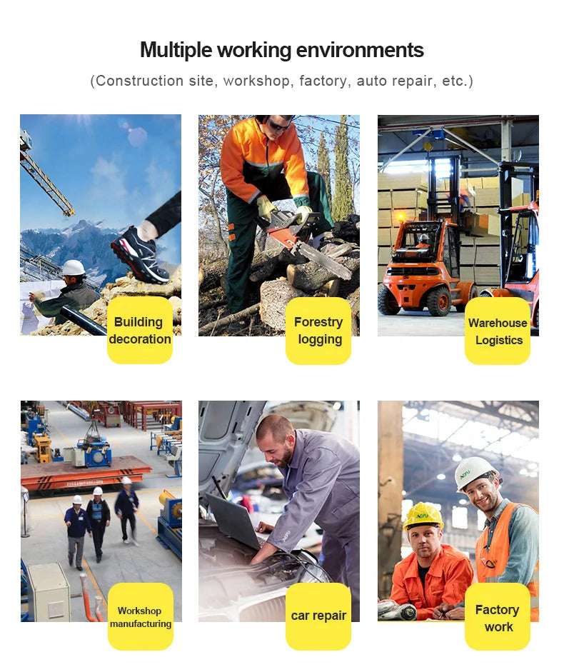 Summer Safety Shoes Men Construction Site Work Shoes Wear Resistant Anti Slip Breathable Sandals For Men Indestructible Shoes