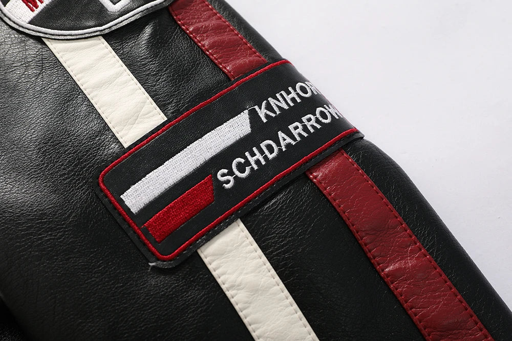 جاكيت رجالي كلاسيكي للدراجات النارية 2024 جاكيت جلدي جديد لراكبي الدراجات النارية، معطف شتوي من الصوف الصناعي