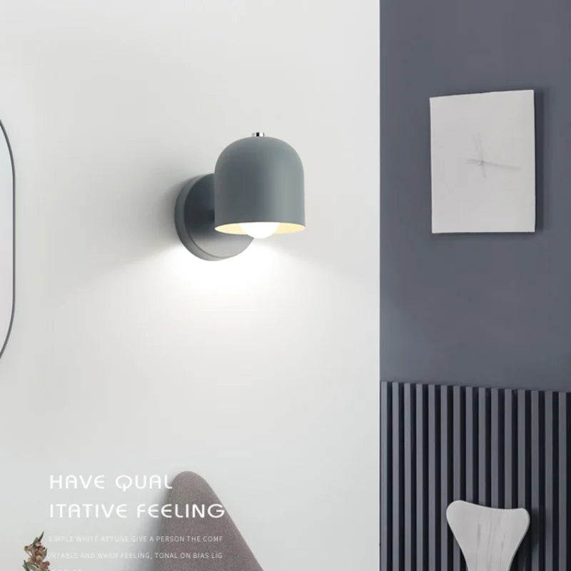 LED Bedside Wall Lamp Bedroom Living Room Modern Minimalist Balcony Aisle Nordic Reading Light Background Interior Wall Light