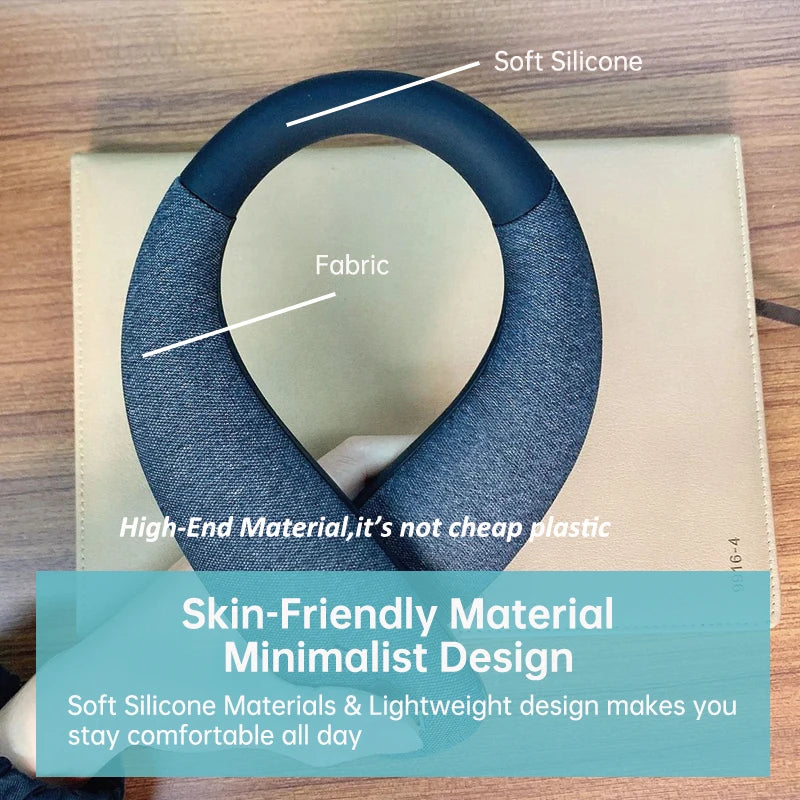 مكبرات صوت بلوتوث، سماعات لاسلكية قابلة للارتداء حول الرقبة، مكبرات صوت لاسلكية للاستخدام الخارجي، صوت ستيريو ثلاثي الأبعاد حقيقي لمدة 10 ساعات مع ميكروفون