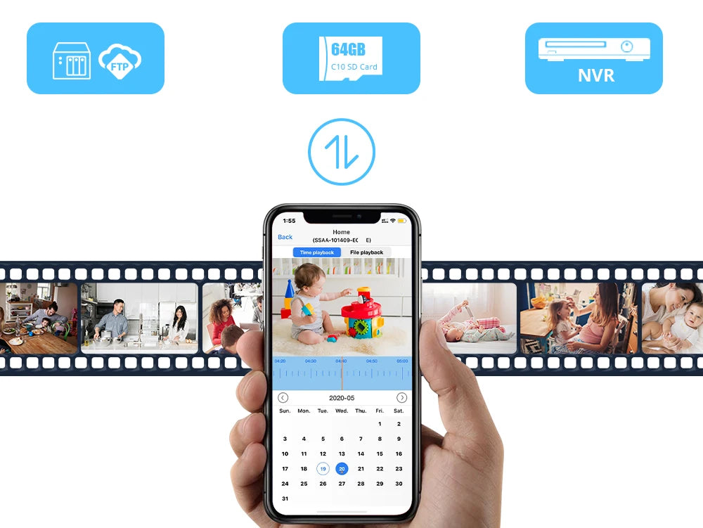 4MP IP Wifi Camera Wi-Fi 2MP 1080P 2.8mm Surveillance Camera Indoor Home Two Way Audio Security Protection CamHipro CamHi Camara