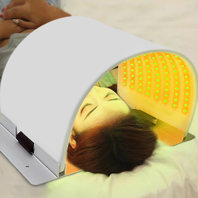 7 Color Customizable Logo/Pattern LED Light Therapy Nano Spray Facial Panel New PDT Tool for Skin Tightening Makeup Products