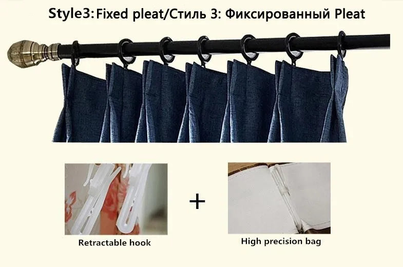 European Curtains for Living RoomCustom New High-end Villa  French Bedroom Velvet Embroidered American Cotton Wool Large Flowers