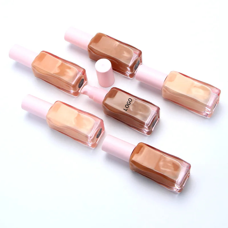 pink clear Bottle Private Label Waterproof Makeup Products  Makeup Liquid Foundation