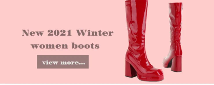 Fashion Ankle Boots Women Platform High Heels Short Boot Lace-up Black White Yellow Party Winter Shoes Lady Large Size 50 45