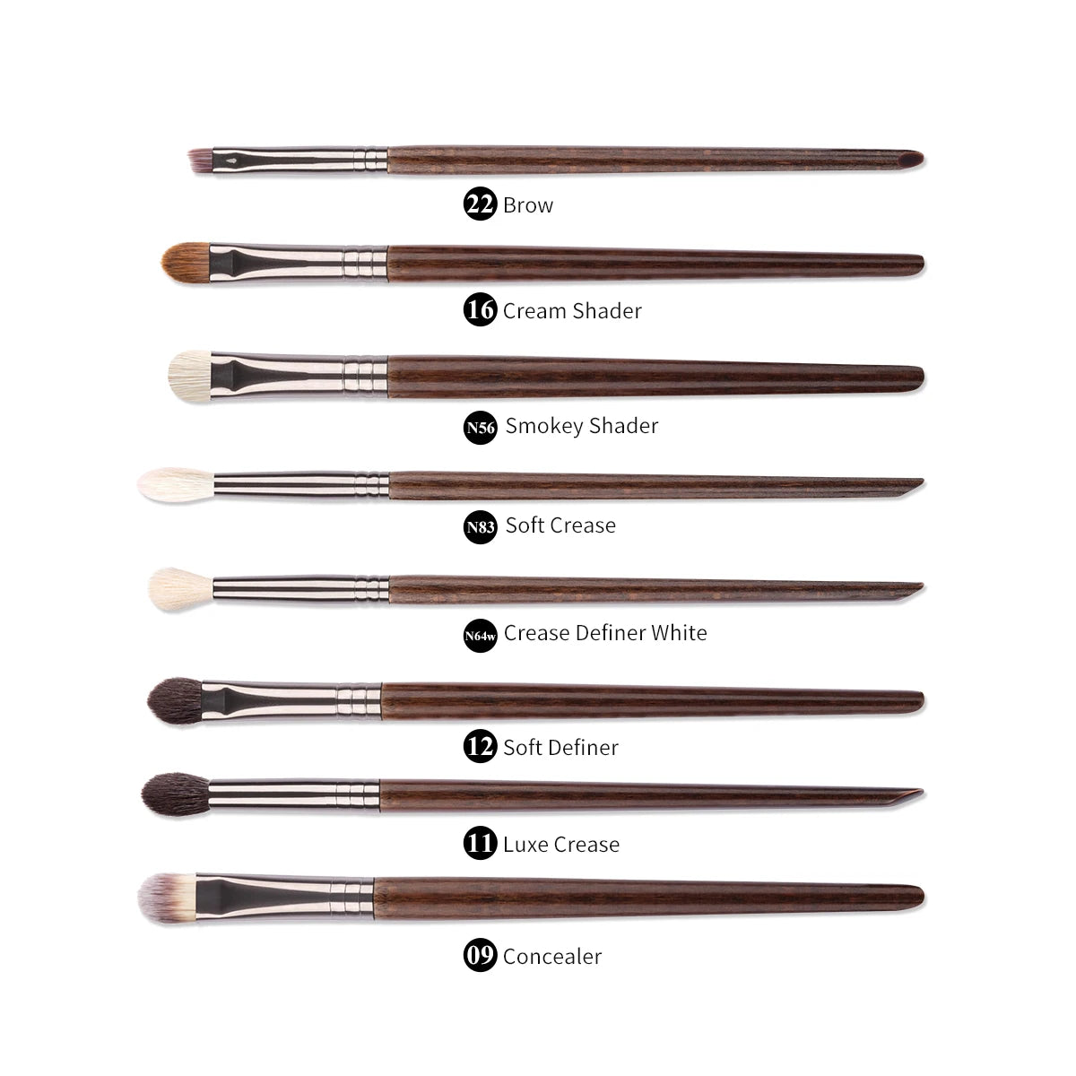 OVW Soft Goat Hair Wood Handle Makeup Brush Set Wholesale Cosmetics Makeup Products Beauty Makeup Brushes & Tools