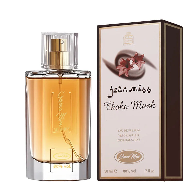 عطر بخاخ نسائي طويل الأمد 50 مل، عطر رذاذ زهري يومي برائحة الشوكولاتة