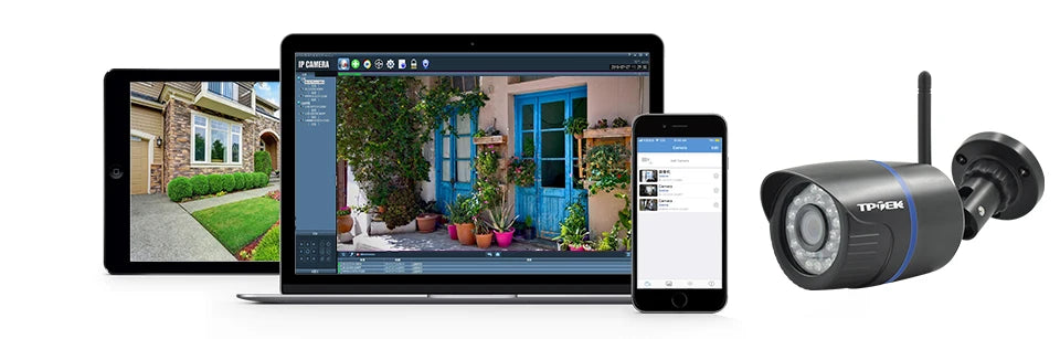 4MP IP Camera WiFi Outdoor Security Camera 1080P Wi Fi Video Surveillance Wireless Wired Wi-Fi CCTV Weatherproof CamHi IP Camara