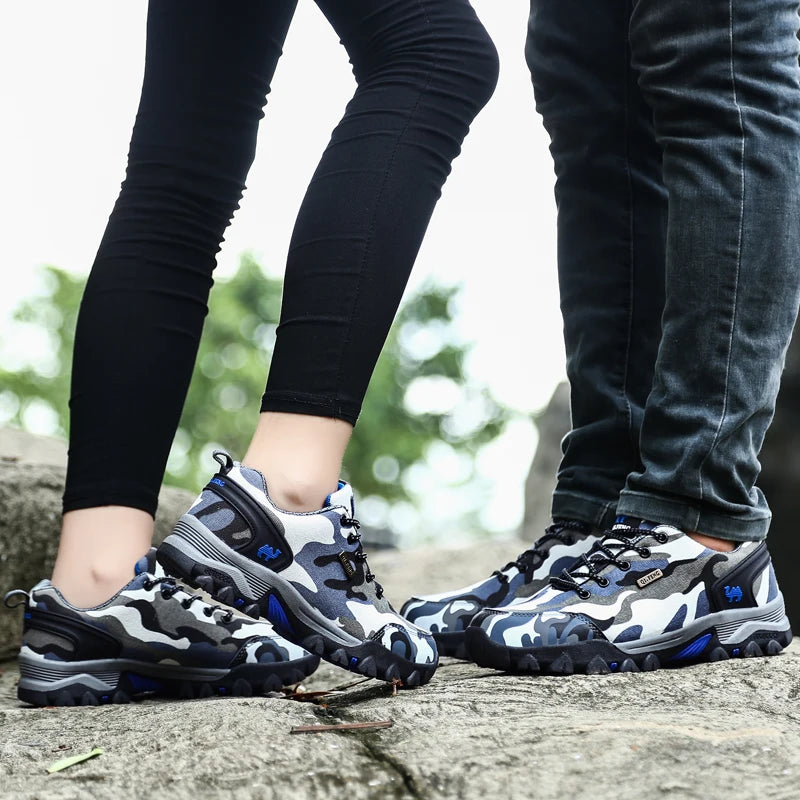 Men Women Outdoor Sports Shoes Fashion Couple Army Camouflage Waterproof Cloth Running Shoes Casual Footwear Male Sneakers Low