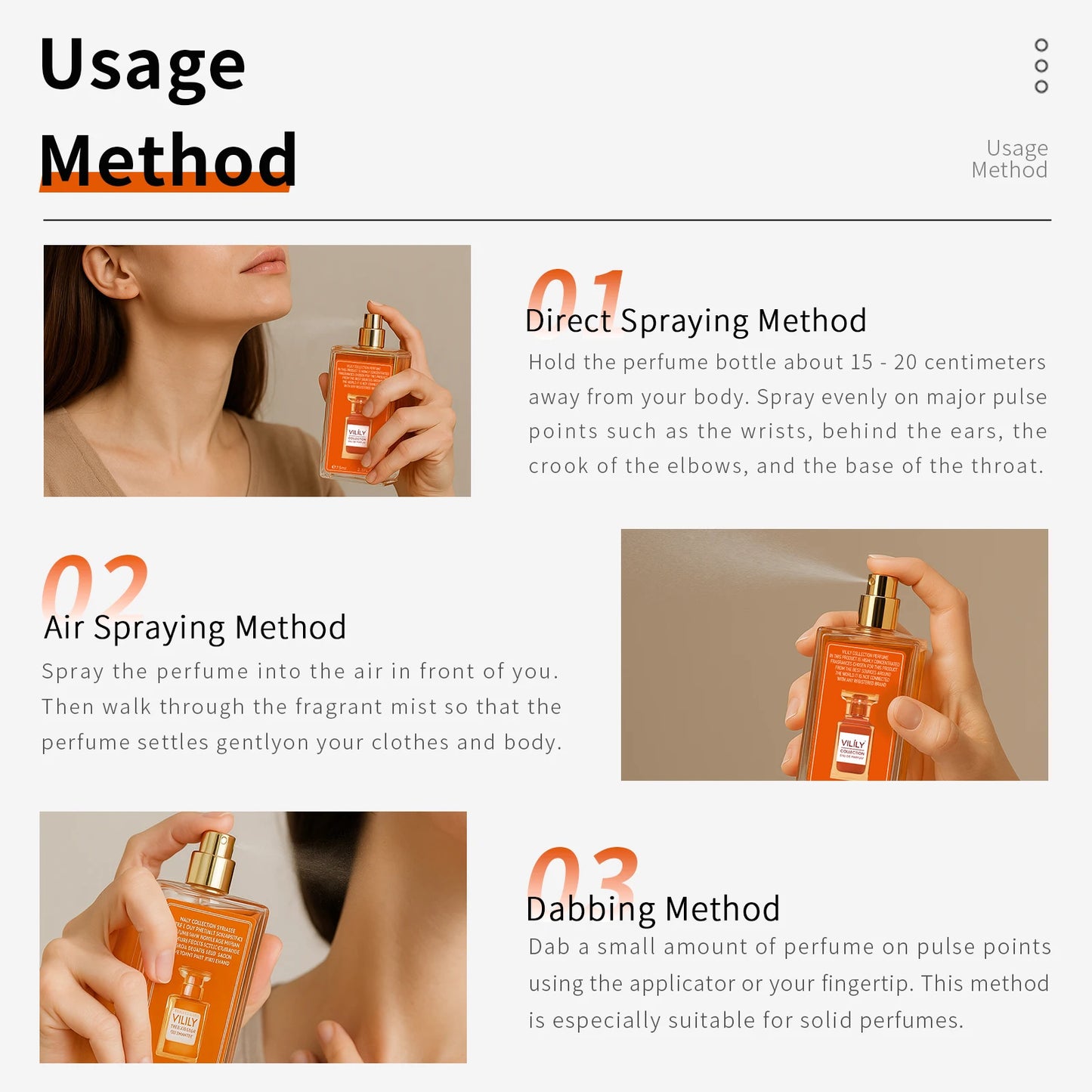 VILILY NO.054 Perfumes 75ml Original Unisex Neutral Perfume Mist Style for Men and Women Gourmand Oriental