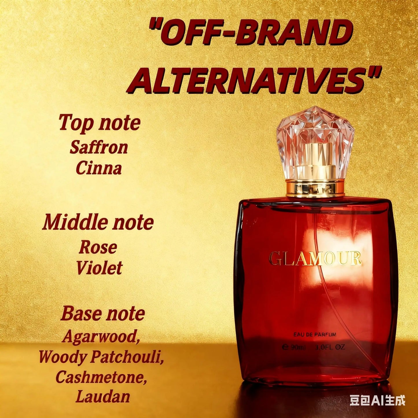 عطور غلامور ريد للنساء | عطر فاخر 90 مل | رائحة مميزة جريئة وحسية