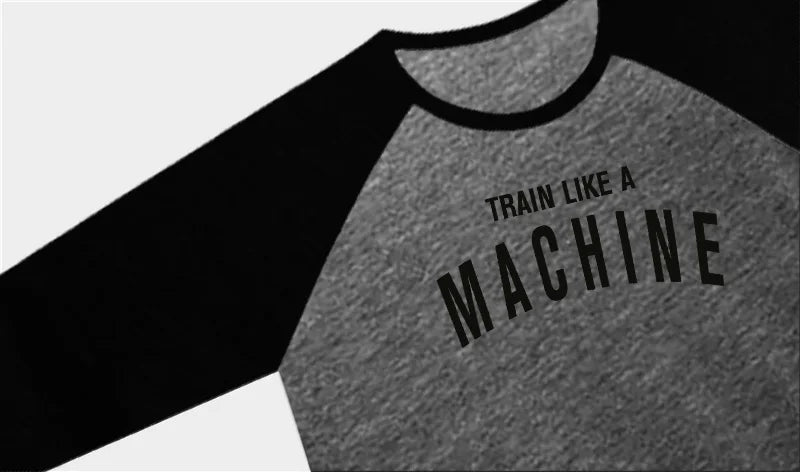 Mens Casual Brand Comfortable Sporting Clothing Print T-Shirt  Autumn Pullover O-Neck Fashion TShirts Slim Fit 3/4 Sleeve TShirt