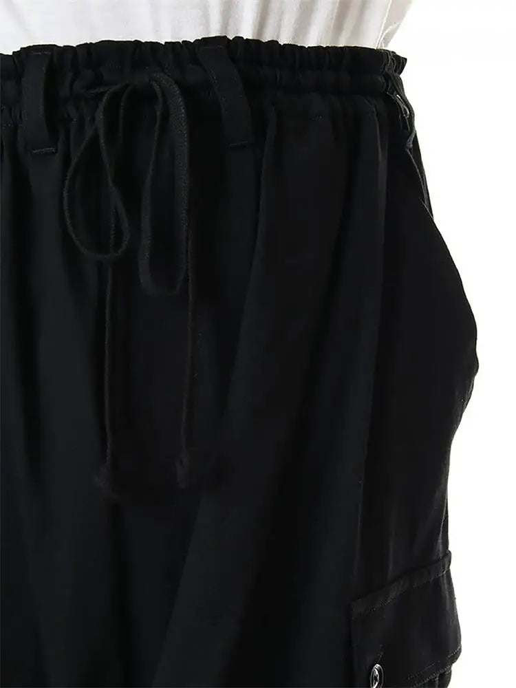 Men's new menswear fashion hair stylist fashion trend casual nine point halen pants low crotch plus size clothing