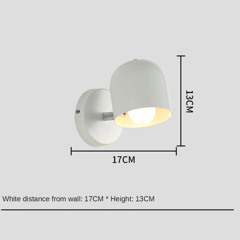 LED Bedside Wall Lamp Bedroom Living Room Modern Minimalist Balcony Aisle Nordic Reading Light Background Interior Wall Light