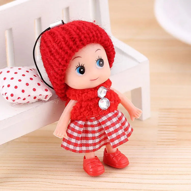 5PCS NEW Kids Toys Soft Interactive Baby Dolls Toy Mini Doll For girls and boys