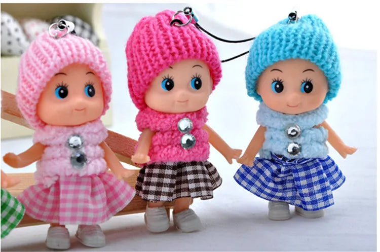 5PCS NEW Kids Toys Soft Interactive Baby Dolls Toy Mini Doll For girls and boys
