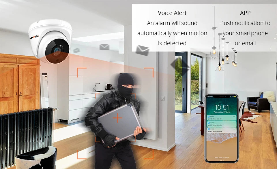 WiFi Camera HD 1080P IP Camera Wi Fi Indoor Surveillance Video Home Security Camera Wireless Wi-Fi 2.8mm Dome Camara CamHi Cam