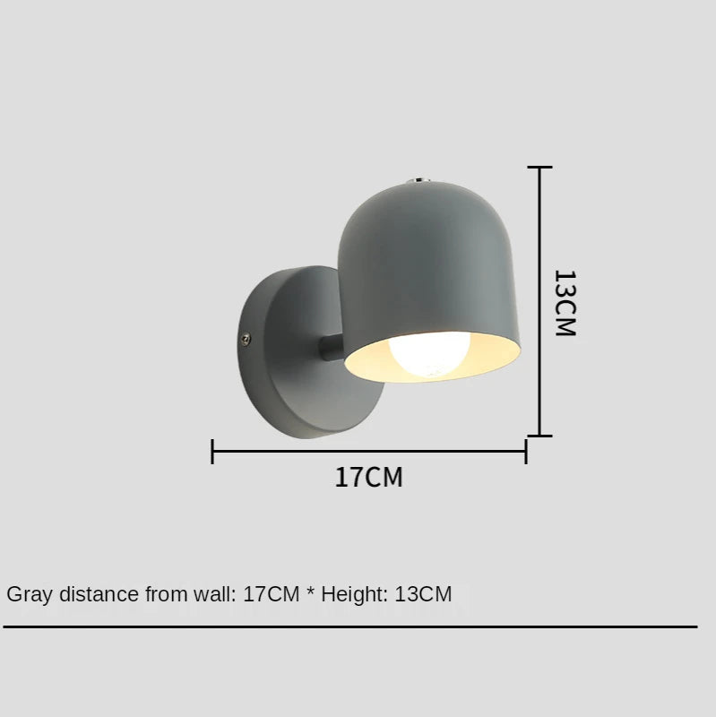 LED Bedside Wall Lamp Bedroom Living Room Modern Minimalist Balcony Aisle Nordic Reading Light Background Interior Wall Light