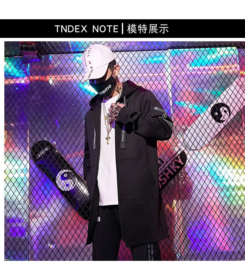 جاكيت رجالي موضة ربيع خريف ملابس الشارع الكاجوال جاكيت بغطاء للرأس ملابس رجالية جاكيت بومبر معطف رجالي مقاوم للرياح ملابس خارجية للرجال