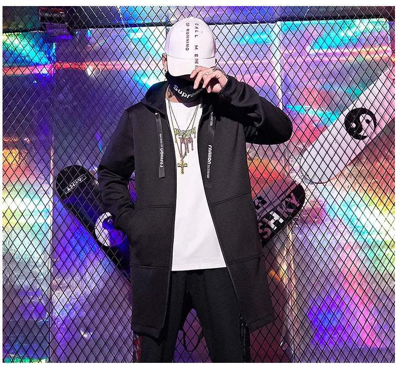 جاكيت رجالي موضة ربيع خريف ملابس الشارع الكاجوال جاكيت بغطاء للرأس ملابس رجالية جاكيت بومبر معطف رجالي مقاوم للرياح ملابس خارجية للرجال