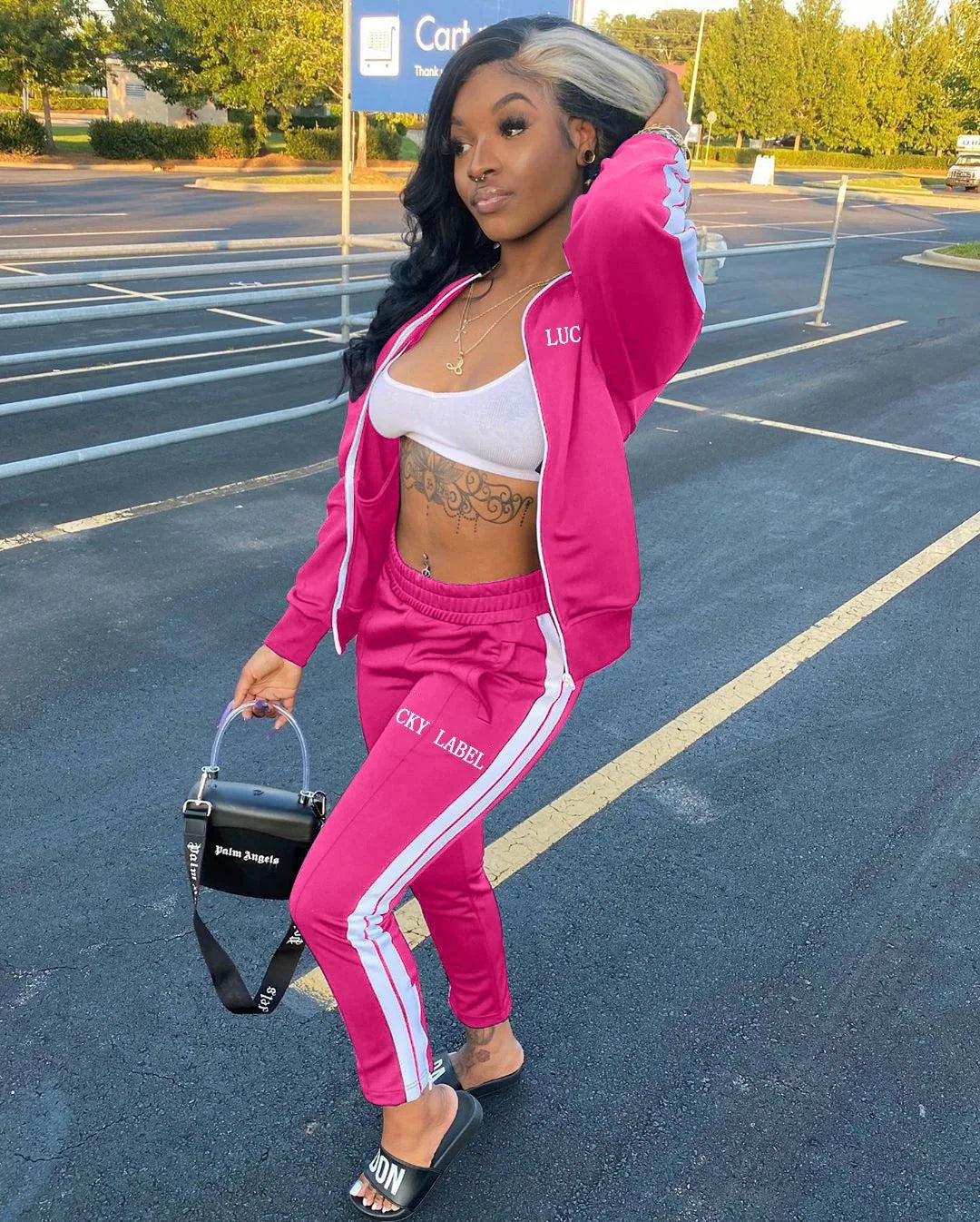 womens fall fashion 2022 lucky label two piece pants set sweat suits women