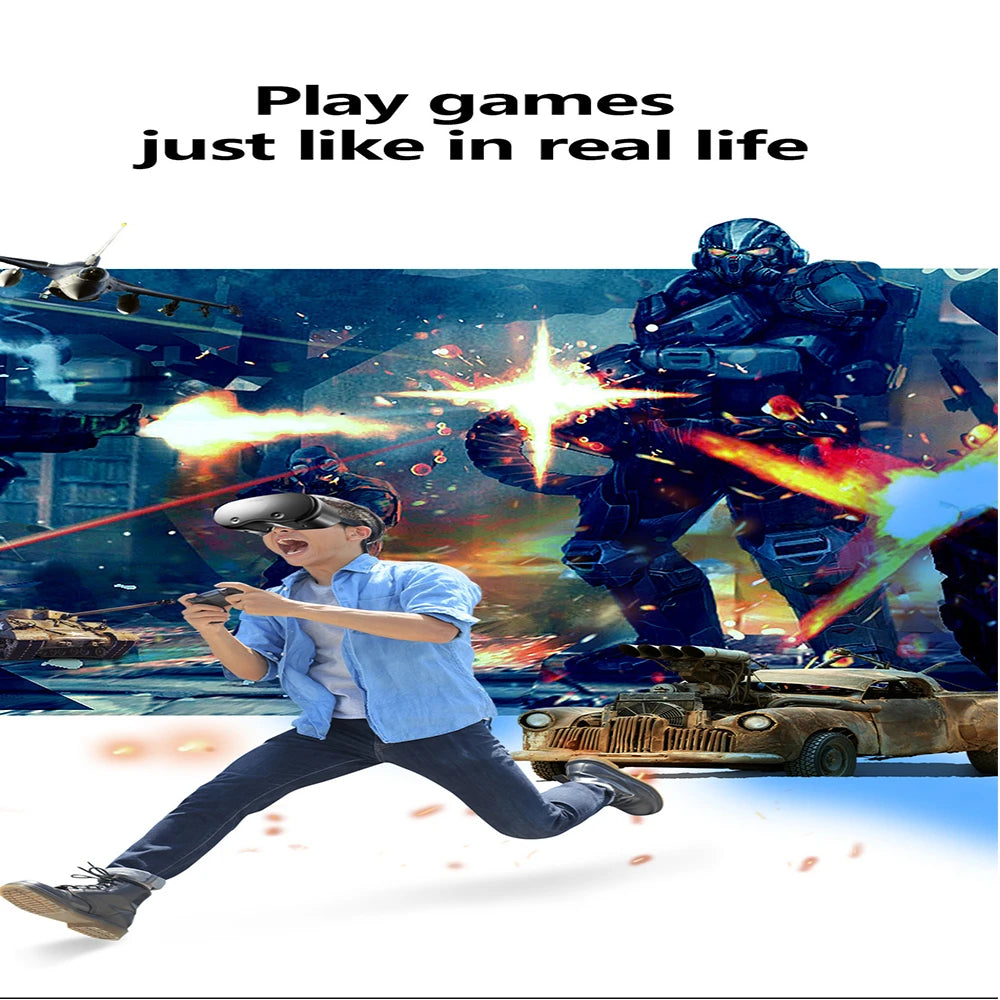 نظارات الواقع الافتراضي ثلاثية الأبعاد للهواتف الذكية من 5 إلى 7 بوصات، تدعم نظارات الواقع الافتراضي 0-800 قصر النظر، سماعة رأس الواقع الافتراضي للهواتف المحمولة