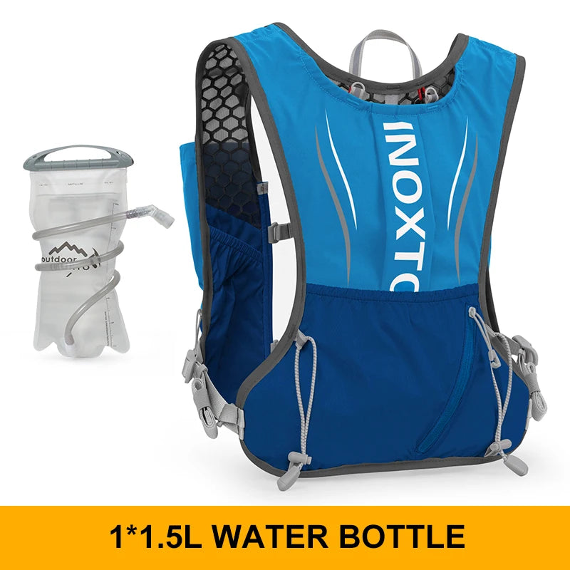 Men's and Women's Outdoor Sports Backpack Marathon Moisturizing Vest, suitable for sharing, cycling, hiking and water sports