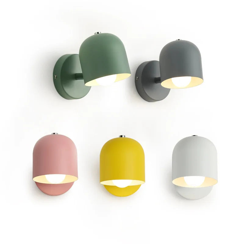 LED Bedside Wall Lamp Bedroom Living Room Modern Minimalist Balcony Aisle Nordic Reading Light Background Interior Wall Light