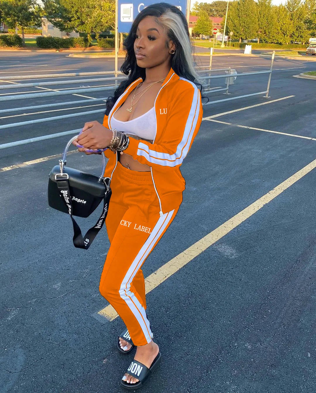 womens fall fashion 2022 lucky label two piece pants set sweat suits women