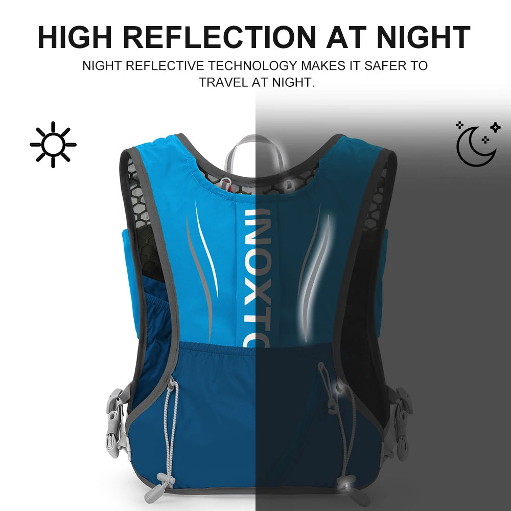 Men's and Women's Outdoor Sports Backpack Marathon Moisturizing Vest, suitable for sharing, cycling, hiking and water sports