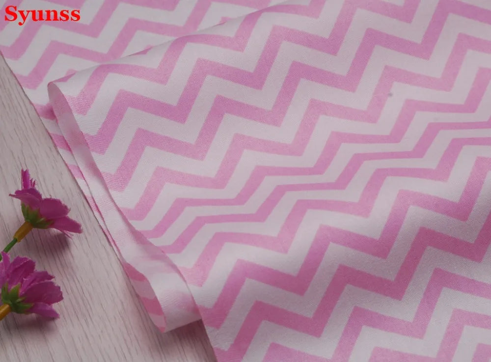 Twill Cotton Fabric with Stars and Wave Print, DIY Sewing, Patchwork Quilting, Fat Quarters Tecido Cloth, Tilda, Sheet Textiles